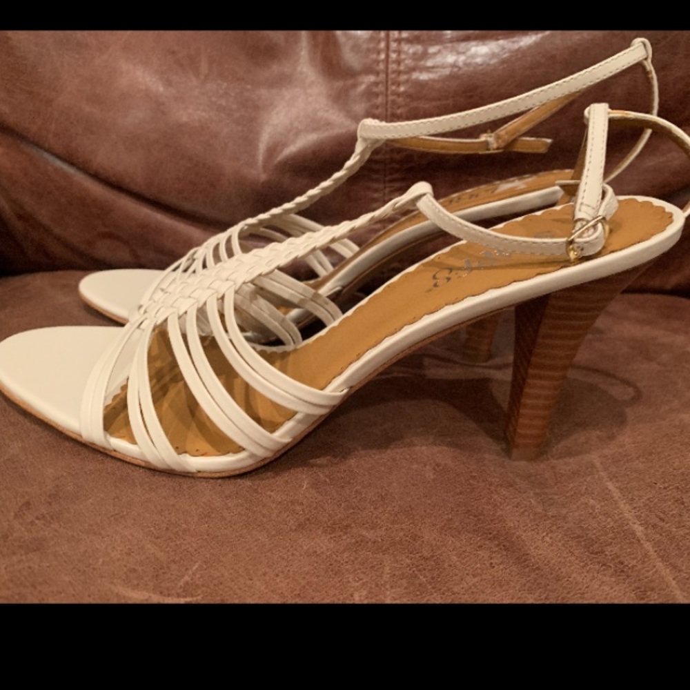 Franco Sarto Cream “Goatee” Sandals Size 9.5M